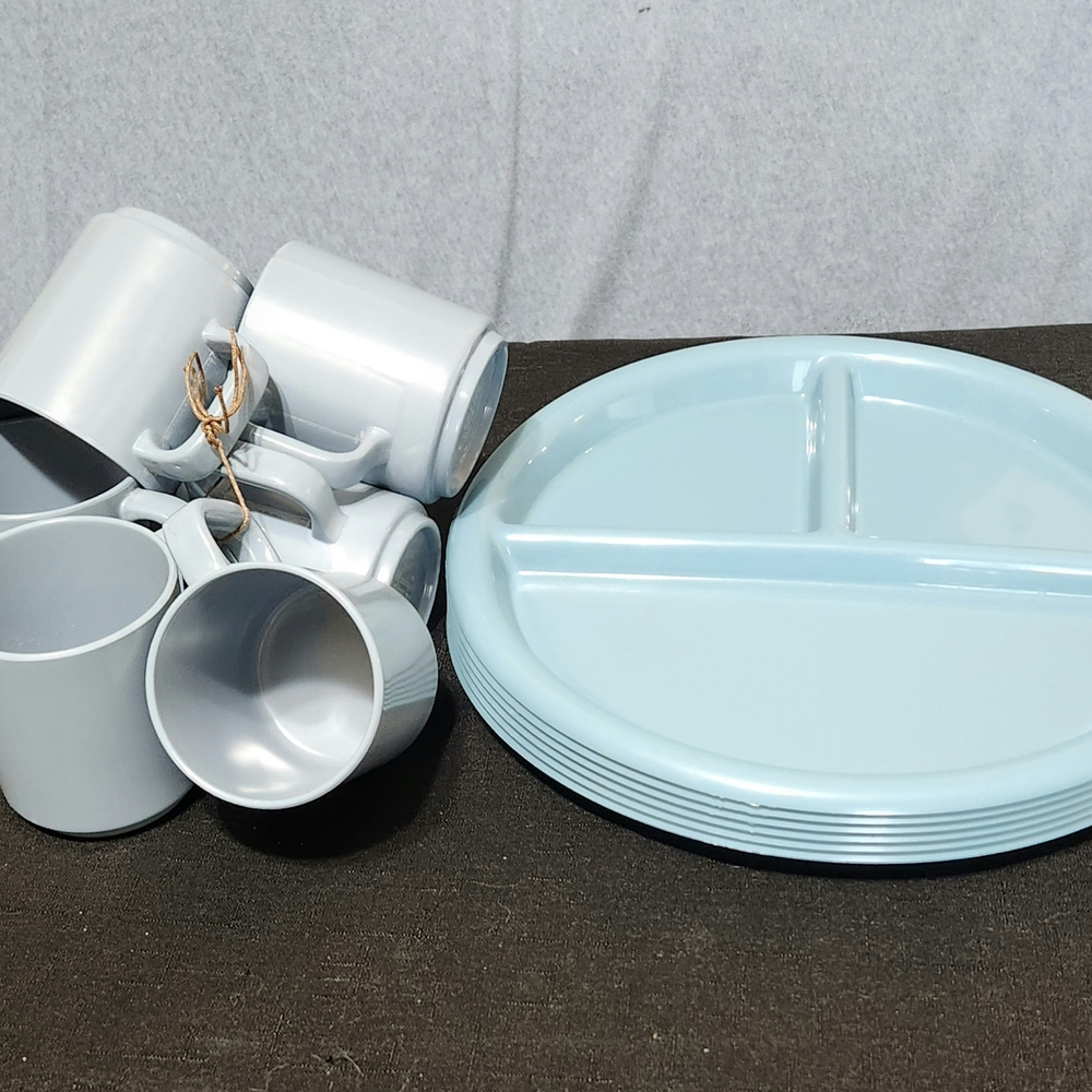 Anacapa melamine plates and mugs